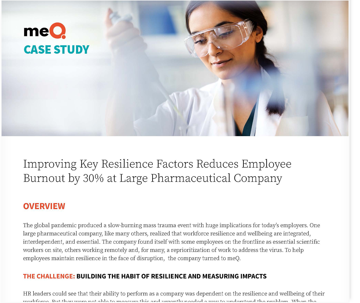 Pharmaceutical Company Reduces Employee Burnout by 30% 