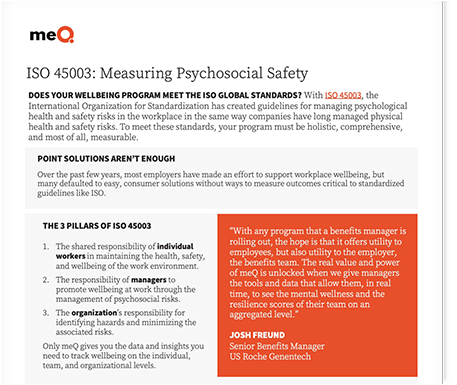 ISO 45003: Measuring Psychosocial Safety